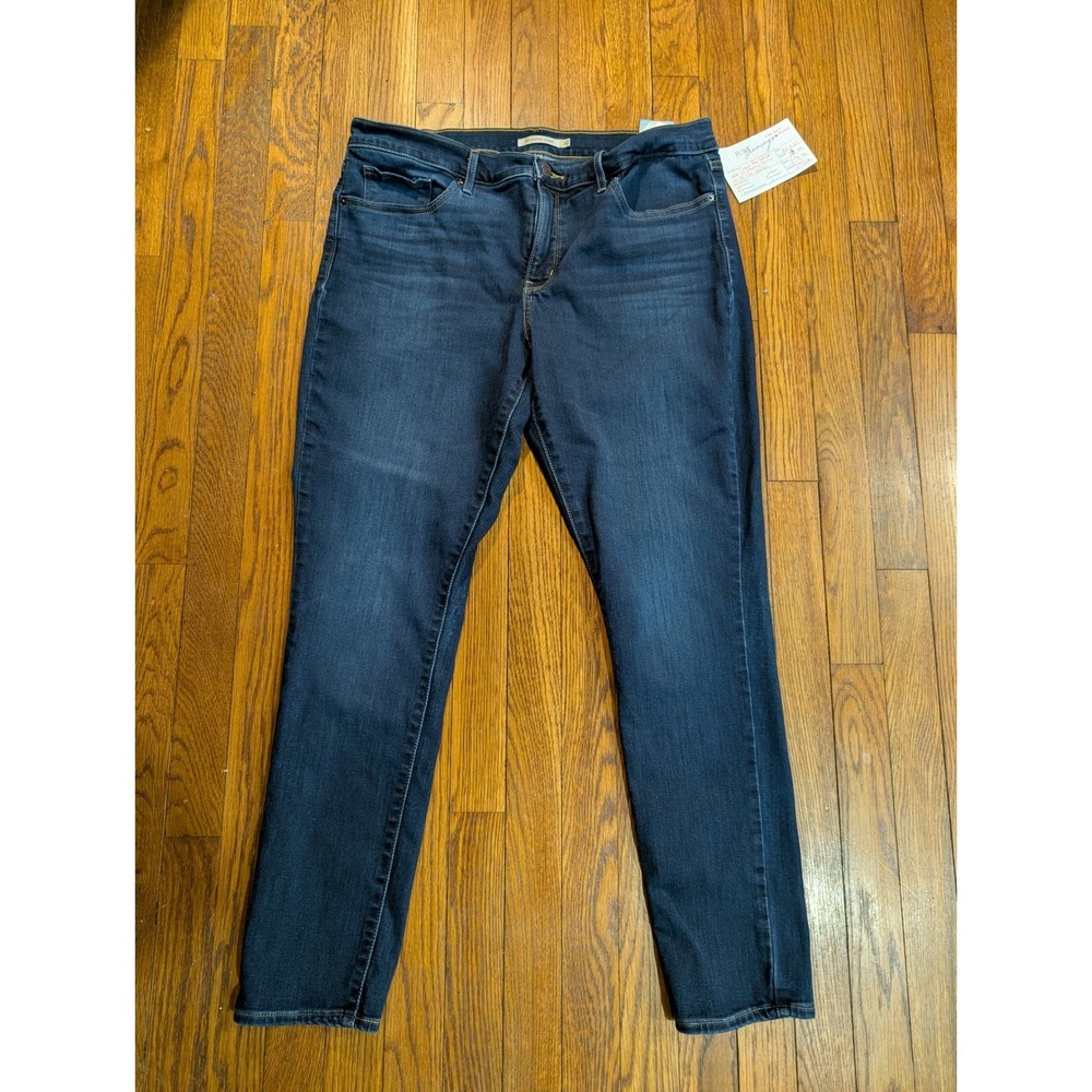 Levis 311 Shaping Skinny Jeans Dark Wash Blue‎ Mid Rise Stretch 32x30 Womens